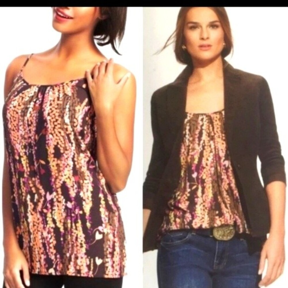 CAbi trellis mosaic top Style 610 size M